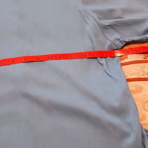 Citrus Apparel Blue Balloon Sleeve Blouse Medium NWT - Picture 12 of 15